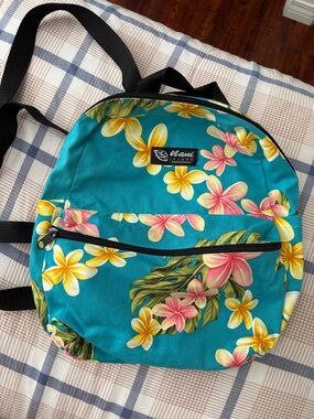 Nani Island Teal Floral mini Backpack